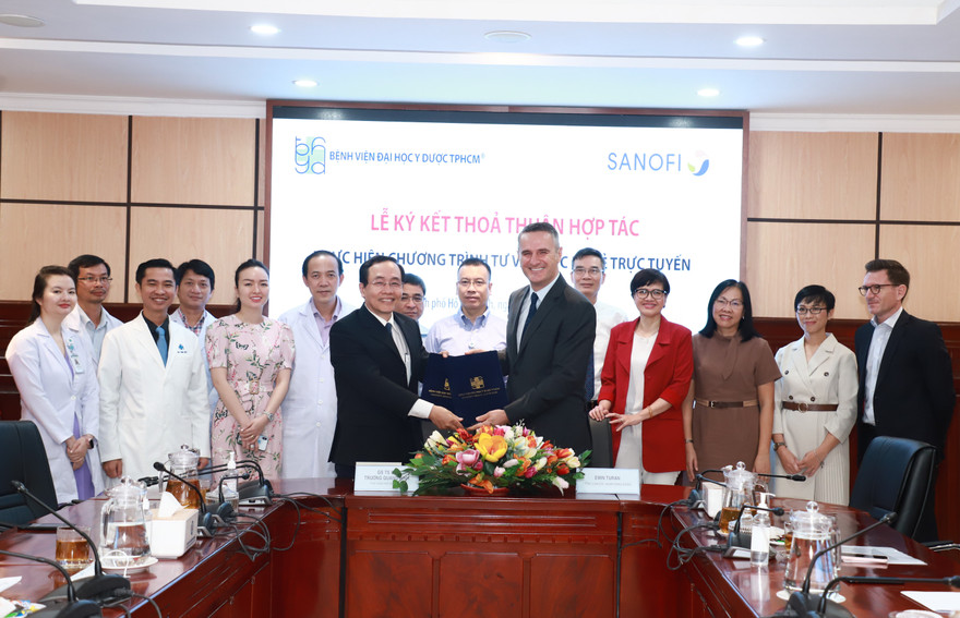 Bệnh viện đại học y dược TPHCM và Sanofi hợp tác triển khai tư vấn sức khỏe trực tuyến 