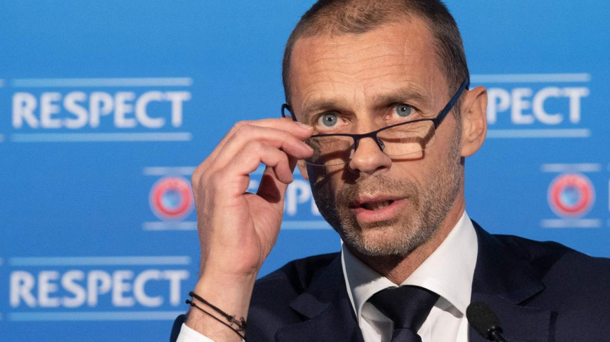 Chủ tịch UEFA Aleksander Ceferin. UEFA có thể đưa trận chung kết EURO 2020 khỏi sân Wembley nếu Anh không nhượng bộ những quy định gắt gao về kiểm dịch COVID-19
