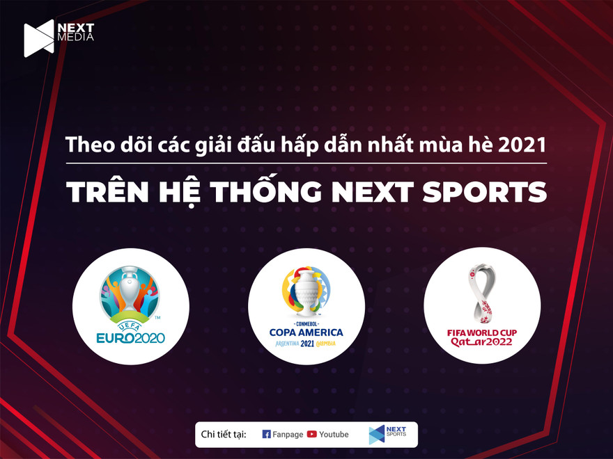 Next Media sở hữu độc quyền Copa America và quyền khai thác EURO 2020 trên social media