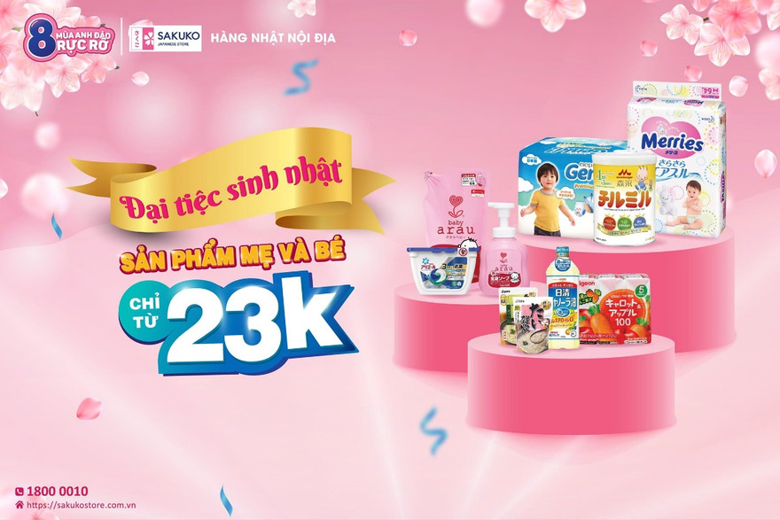 Đại tiệc sinh nhật – Sakuko Japanese Store giảm giá 50%