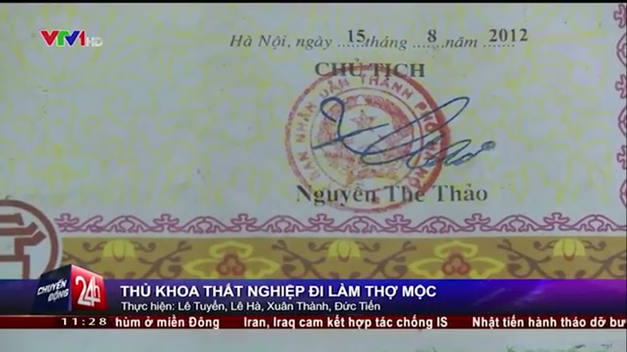 Nỗi lòng nữ thủ khoa 'bất đắc dĩ' đi làm thợ mộc