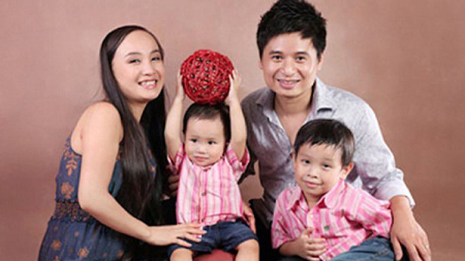 Gia đình hạnh phúc của “Thị Màu” làng chèo. 