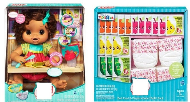 Sản phẩm búp bê tương tác từ châu Âu có giá bán tại Việt Nam 1,2 - 2,8 triệu đồng/bộ tùy loại. Thức ăn, bỉm của búp bê được bán riêng, với giá khoảng 550.000 đồng/bộ.