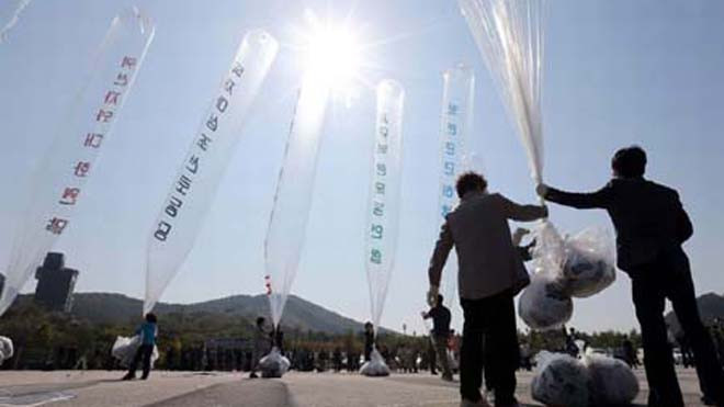 Vụ thả truyền đơn chống Triều Tiên khiến nước này tức giận 