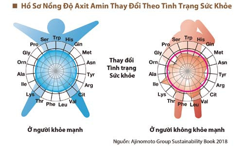 Sự cân bằng của nồng độ axit amin trong cơ thể phản ánh sức khỏe.