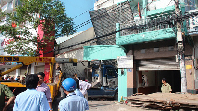 Hiện trường tai nạn.