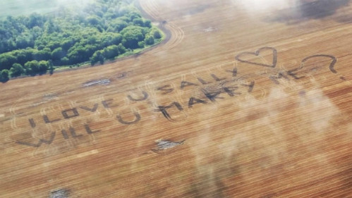 Màn cầu hôn lãng mạn và tốn kém của chàng nông dân.