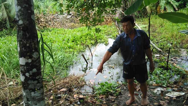 Ông chủ nhà trọ chỉ nơi ông Phường bị "trói cướp mất tiền".