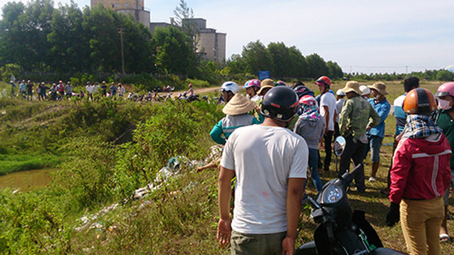 Vị trí phát hiện nam thanh niên tử vong bất thường. Ảnh: Hoàng Táo.