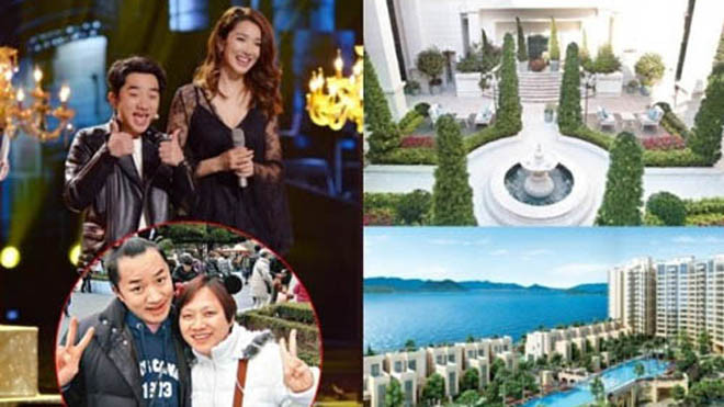 Vương Tổ Lam , mẹ anh (ảnh dưới), vợ tài tử - hoa hậu Lý Á Nam (ảnh trên). 