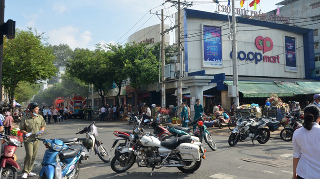 Hiện trường vụ cháy.