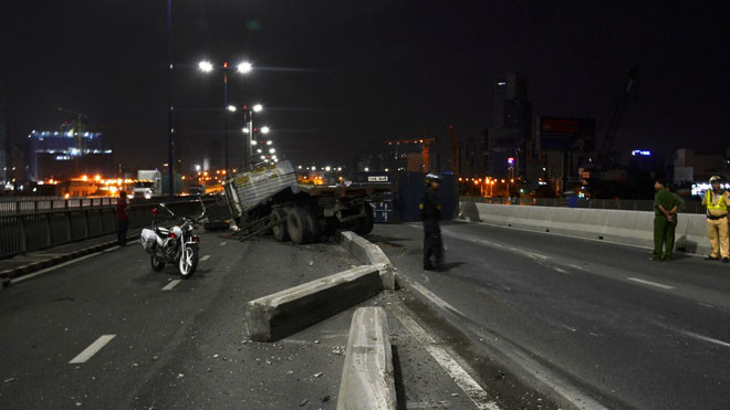 Hiện trường tai nạn.