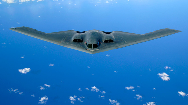 Máy bay ném bom tàng hình B-2 của Mỹ (Ảnh: Wikipedia)