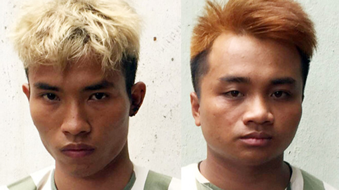 Hai kẻ cướp bị bắt. Ảnh: Nguyệt Triều/VnExpress