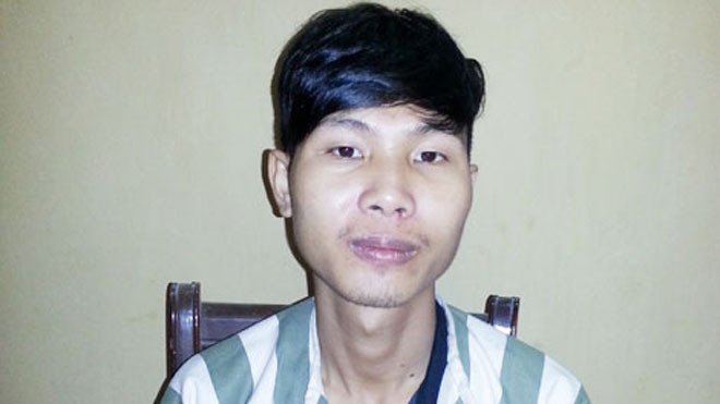 Nguyễn Văn Luân tại cơ quan Công an.