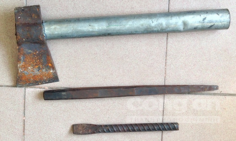 Các dụng cụ mà nhóm này dùng để trộm cắp tài sản