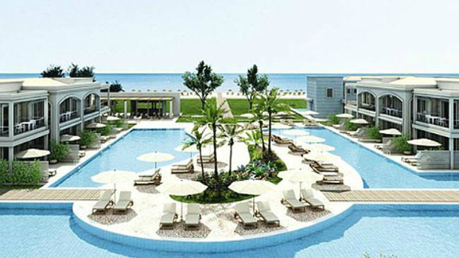 Khách sạn Blue Lagoon Princess được quảng bá trên mạng. Ảnh: News.