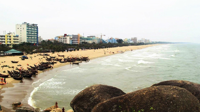 Thị xã Sầm Sơn được mở rộng để áp ứng nhu cầu phát triển kinh tế xã hội. Ảnh: Mạnh Cường.