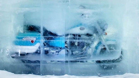 Chiếc mô tô 1.500cc trong băng đá từ năm 2011 đến nay, vẫn hoạt động