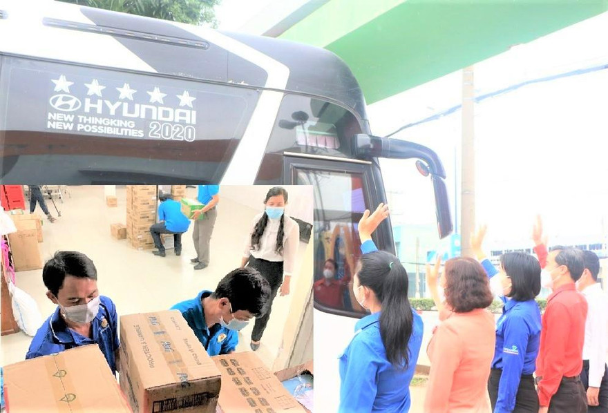 Thanh niên, công đoàn Bình Dương chi viện tỉnh Sóc Trăng chống dịch COVID-19