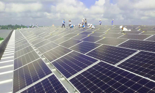 Dự án Sao Mai Solar PV1 đang được Sao Mai triển khai gấp rút