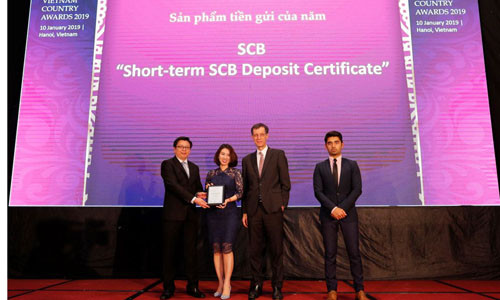 Chứng chỉ tiền gửi SCB liên tiếp nhận được các giải thưởng uy tín