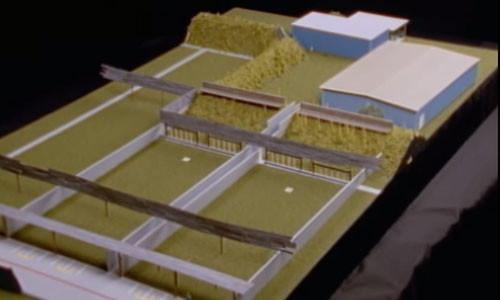 Mô hình sơ đồ trường bắn ngoài trời và trong nhà.