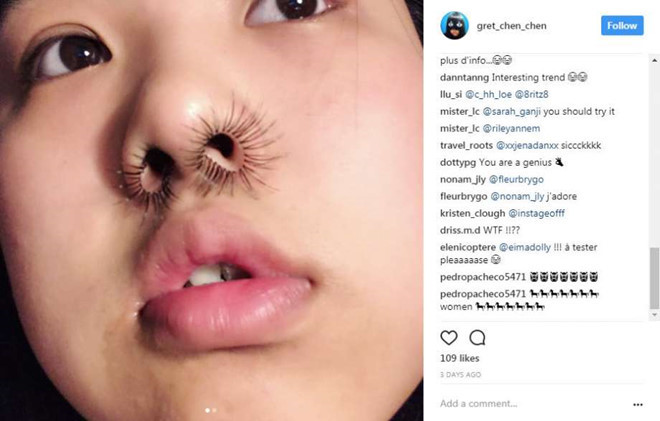Cô nàng gây chú ý với ảnh mũi đầy lông, trào lưu khiến nhiều người phát hoảng