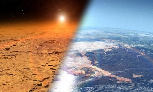 NASA dự định tạo ra oxy trong bầu khí quyển của sao Hỏa. Ảnh: NASA.