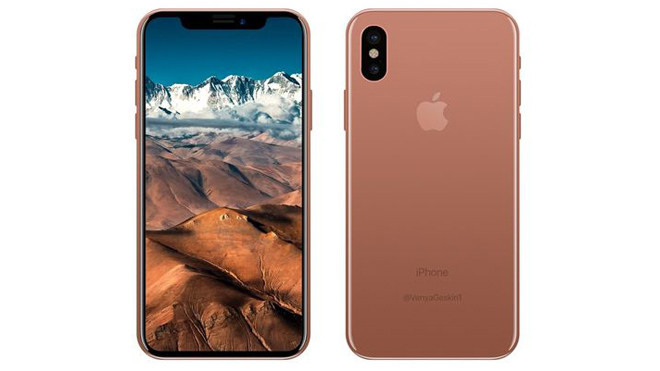 Rò rỉ thông tin iPhone 8, bản màu vàng hồng bị thay thế?