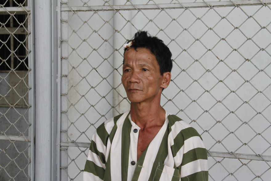 Thắng tại cơ quan điều tra. Ảnh: Cơ quan công an cung cấp.