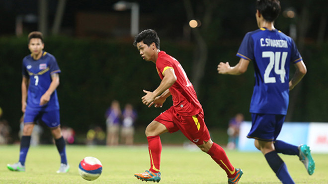 HLV U22 Thái Lan xác định Công Phượng là cầu thủ cần được chăm sóc đặc biệt. Ảnh: Đức Đồng 