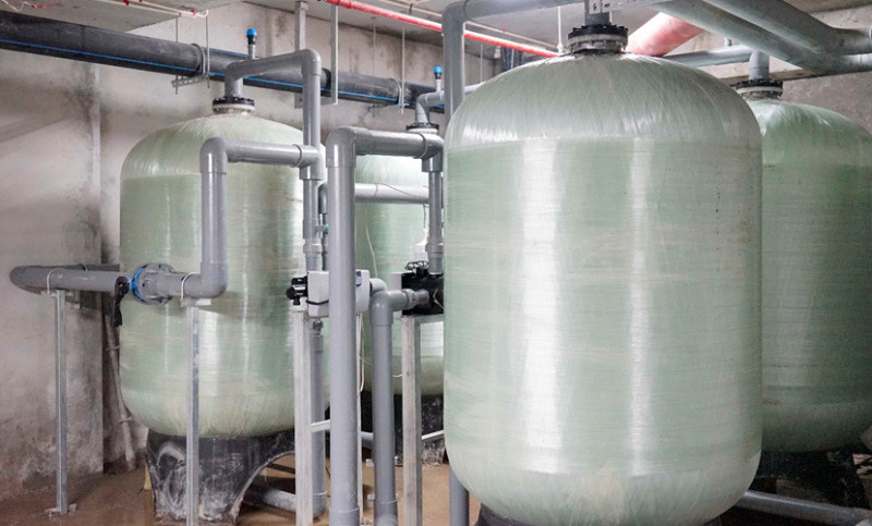  Sơ đồ dây truyền lọc nước của Công ty cổ phần Viwaco trước khi đưa vào bể tại toà nhà CT1 dự án The Emerald.