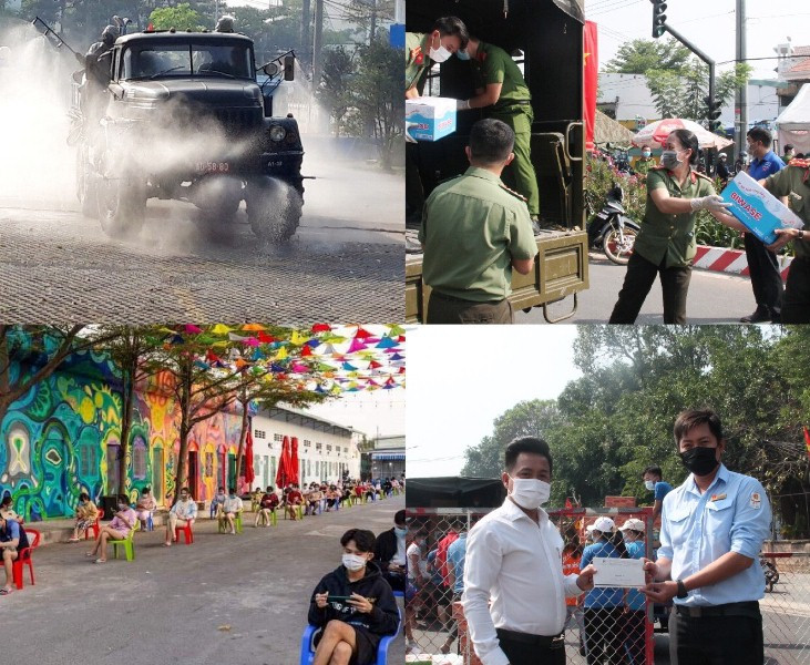 Những hình ảnh ấn tượng bên trong khu bị phong tỏa ở Bình Dương