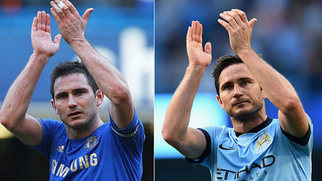 Lampard khoác áo đối thủ cạnh tranh ngôi vô địch với Chelsea.