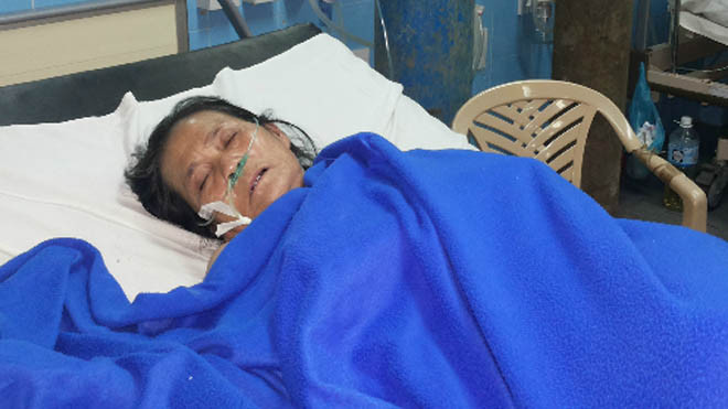 Bệnh nhân suýt nguy hiểm đến tính mạng do nhập viện muộn. Ảnh: Long Nhật.