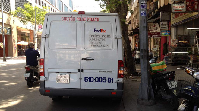 Chiếc ô tô tại hiện trường