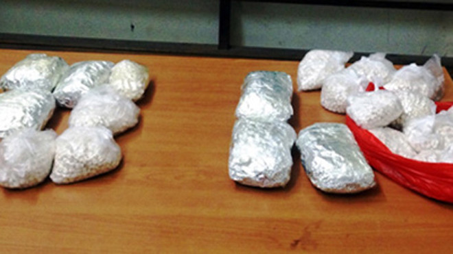 Tang vật 8,2 kg bị thu giữ. Ảnh: Minh Cương