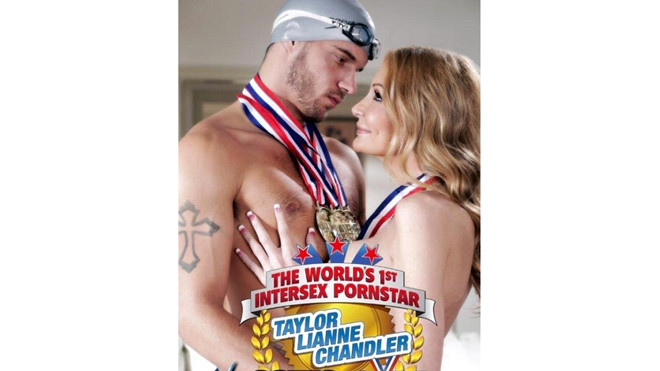 Taylor Chandler và nam diễn viên đóng vai Michael Phelpes trong bộ phim sắp ra mắt. Ảnh: Sport.