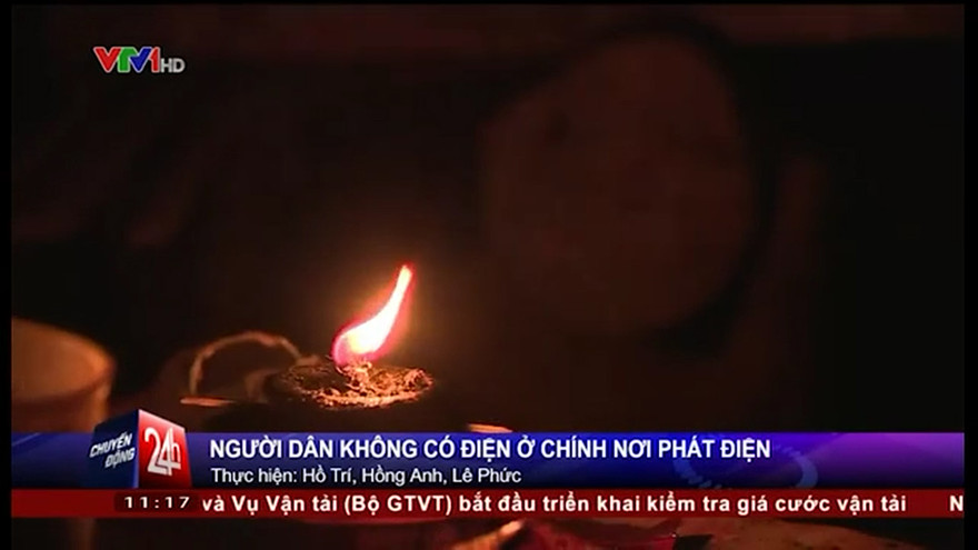 Sống cạnh nhà máy điện, người dân thắp đèn dầu sinh hoạt