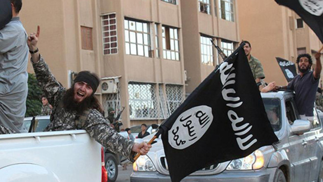 Phiến quâ n tổ chức Nhà nước Hồi giáo. Ảnh: al-Akhbar.