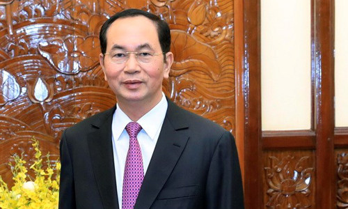 Chủ tịch nước Trần Đại Quang. (Ảnh: Nhan Sáng/TTXVN)