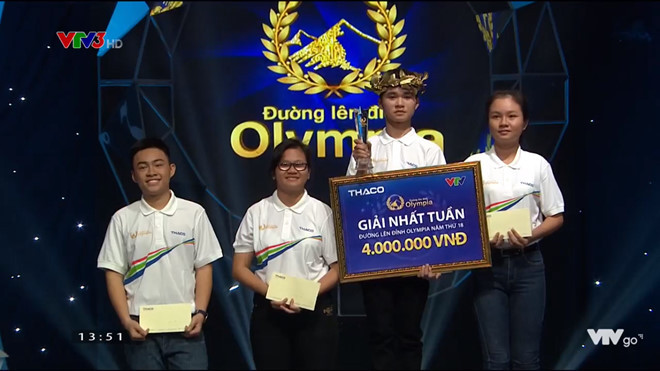 Từ trái qua: Tuấn Minh, Cát Tường, Quang Nhật và Vân Anh. Ảnh chụp màn hình.