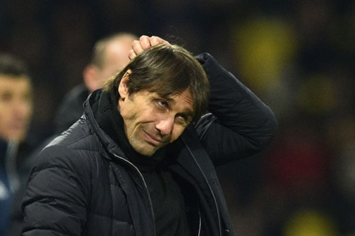 Conte rất dễ bị sa thải sau trận thua Watford. Ảnh: PA.