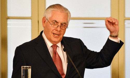 Ngoại trưởng Mỹ Rex Tillerson. Ảnh: AFP.