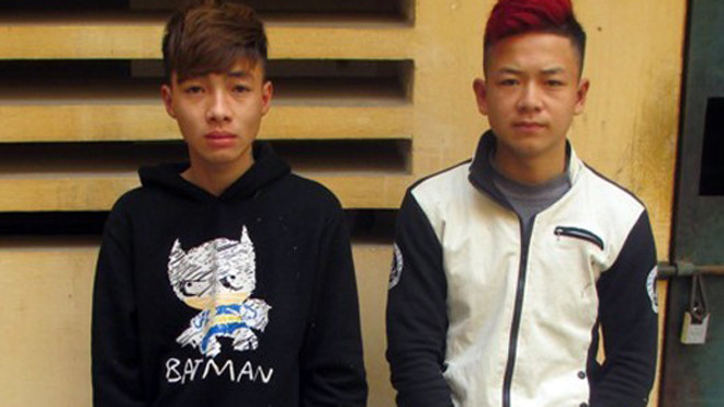 Nguyễn Đức Tuấn và Nguyễn Văn Chiến. Ảnh: Công an cung cấp. 