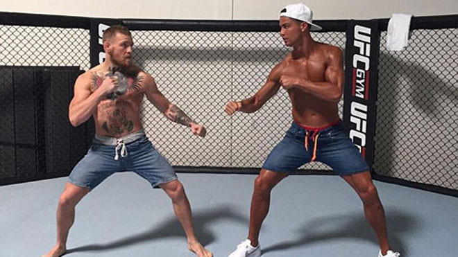 Đá bóng thì còn được, chứ đánh nhau với McGregor thì Ronaldo nên nghĩ lại