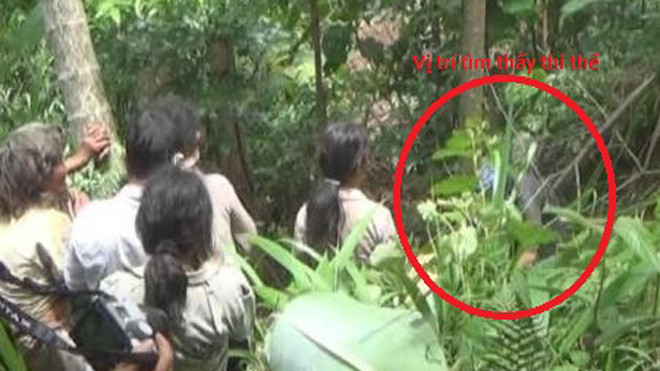 Tìm thấy thi thể học sinh lớp 9 sau 10 ngày tử nạn trong rừng (Ảnh CA cung cấp).