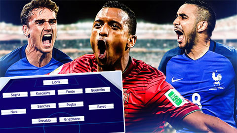 Đội hình siêu khủng kết hợp giữa Pháp và Bồ Đào Nha