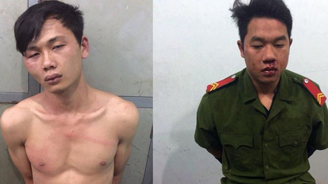 Hai nghi can bị bắt giữ. Ảnh: C.A